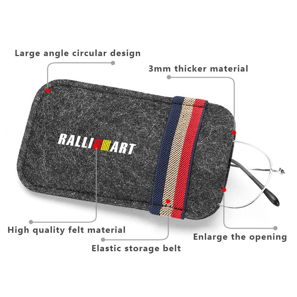 Car Sunglasses Organizer Bag Eyeglass Holder Glasses Storage Clip Accessories For Mitsubishi Lancer Asx Outlander Pajero l200