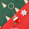 Santa Claus Reindeer Acrylic Christmas Keychain
