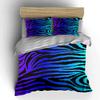 Zebra Pattern Gradient Bedding Set Bedding Set (1 Duvet Cover, 2 Pillowcases, Duvet Not Included)