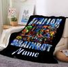 Custom Name Italian Delights Flannel Blanket Throw Blanket Soft Warm Sofa Bed Decor Unique Gift
