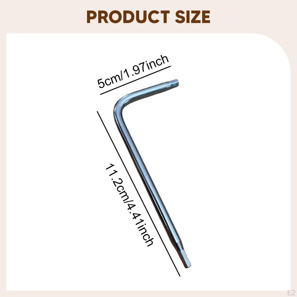 Rod Wrench Acoustic Guitar Neck Adjusting Metal L Shaped 4mm & 5mm Deep or Narrow Luthier Supplies
