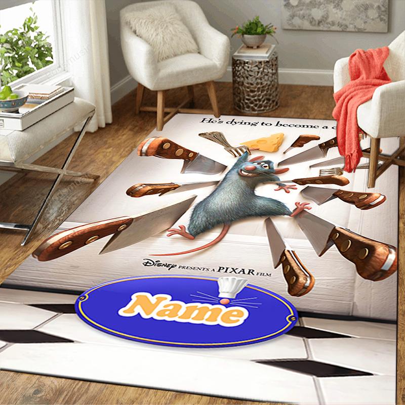 Custom 1Pc Ratatouille Adventure Poster Rug Office Carpet Indoor Outdoor Entrance Doormat Nonslip Soft And Comfortable Living Room D916236