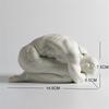 Creative Abstract Ceramics Naked Body Art Figurine Nude Man Kneeling Room Desk Statue Decoration Interior Home Decor Gifts