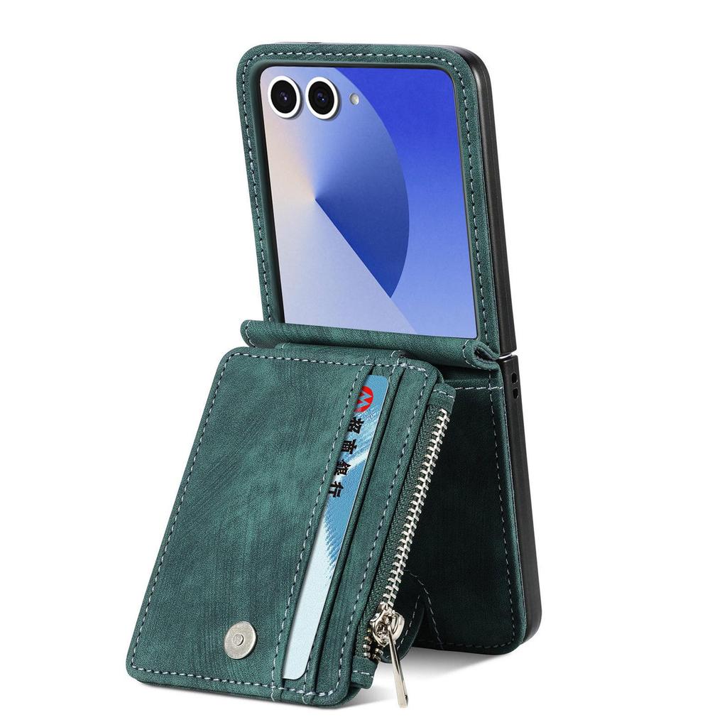Samsung Z Flip7 Anti-Fall Lederhülle für Z Flip6 - Faltbar & Schützend