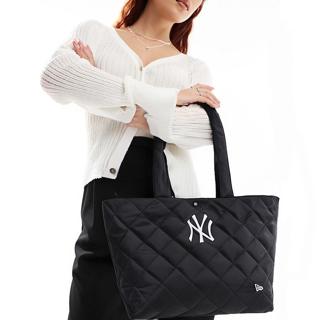 New New Era MLB Collaboration New York Yankees Fabric Tote Bag, Shoulder Bag Large Unisex Black 60424604