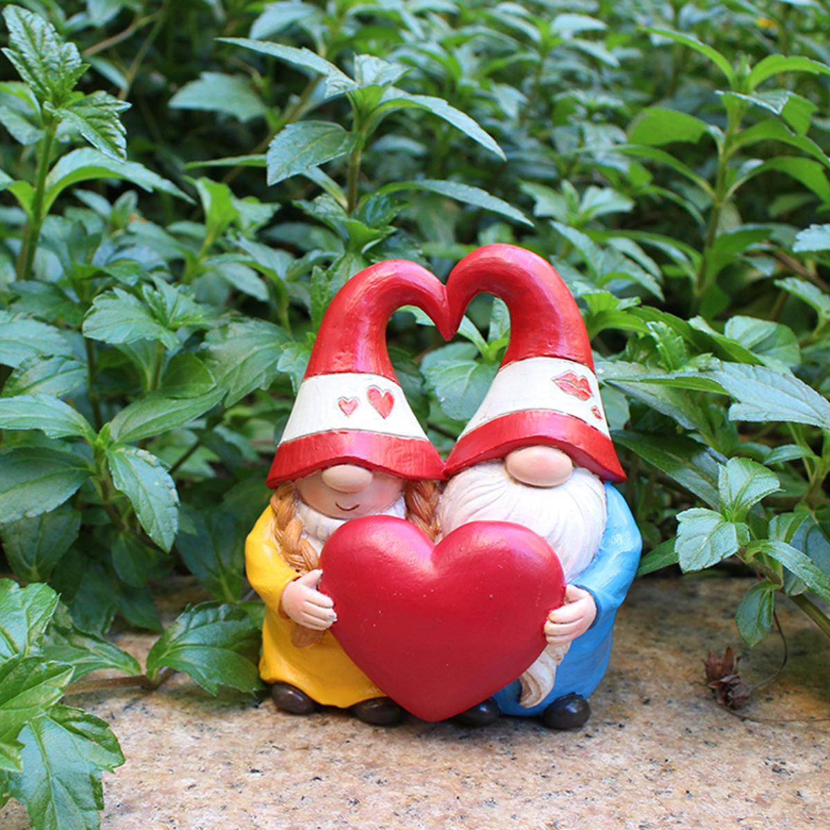 

1 Love Couple Dwarf, Valentine s Day Gift/Decorative Home Decor, Resin Crafts