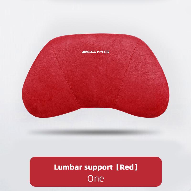 Car Seat Safety Headrest Pad Auto Emblem Neck Pillow For Mercedes Benz AMG W205 C300 W203 W206 W108 W124 W126 W140 W168 W169 GLC EQSTU1