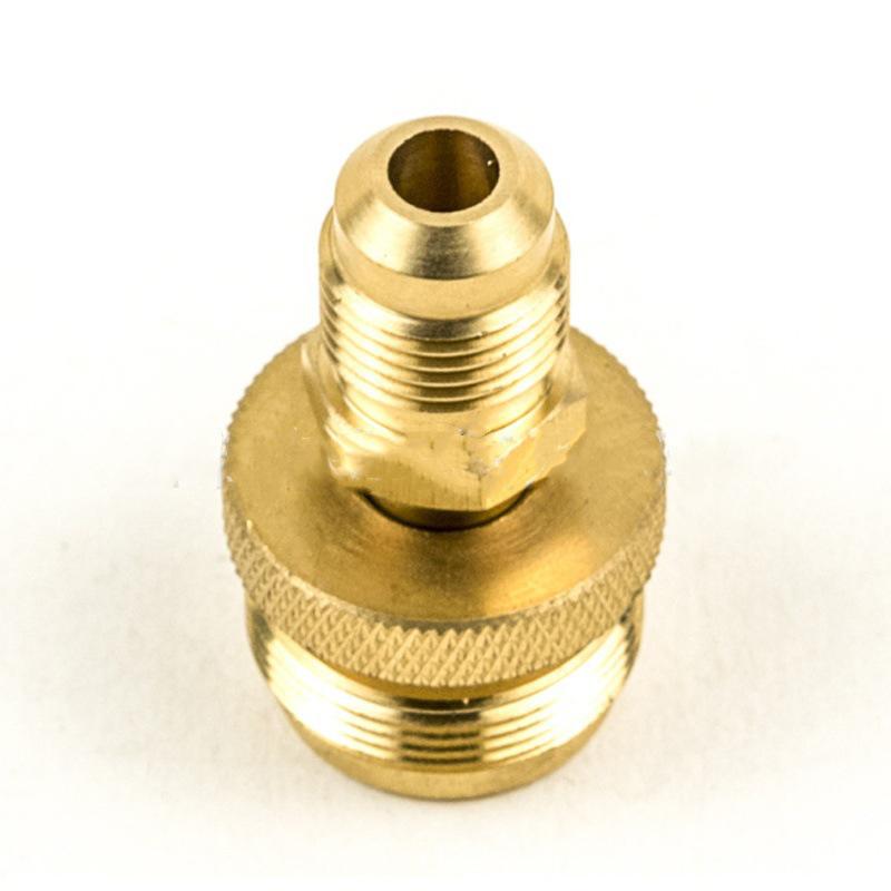 1Lb Propane Tank Cansiter Regulator Portable Camping Grill Stove Brass Adapter Connection Convert To 3/8 Male Flare 5/8"-18Unf