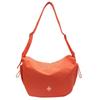 Urban Minimalist Nylon Crossbody Bag With Zipper Pockets For Daily Use
