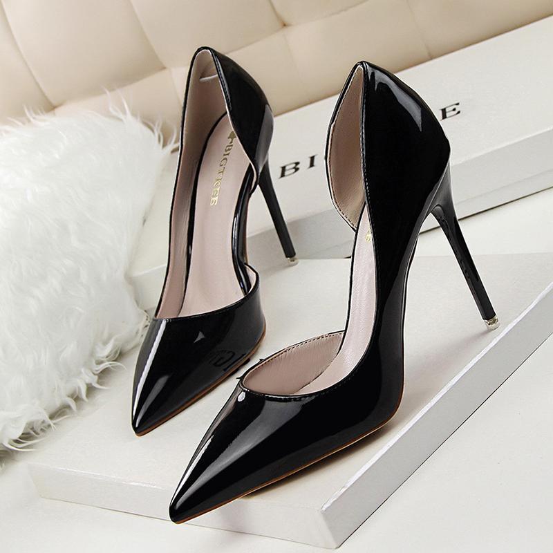 Shoes Patent Leather Heels 2026 Fashion Woman Pumps Stiletto Women Shoes Sexy Party Shoes Women High Heels 12 Colour