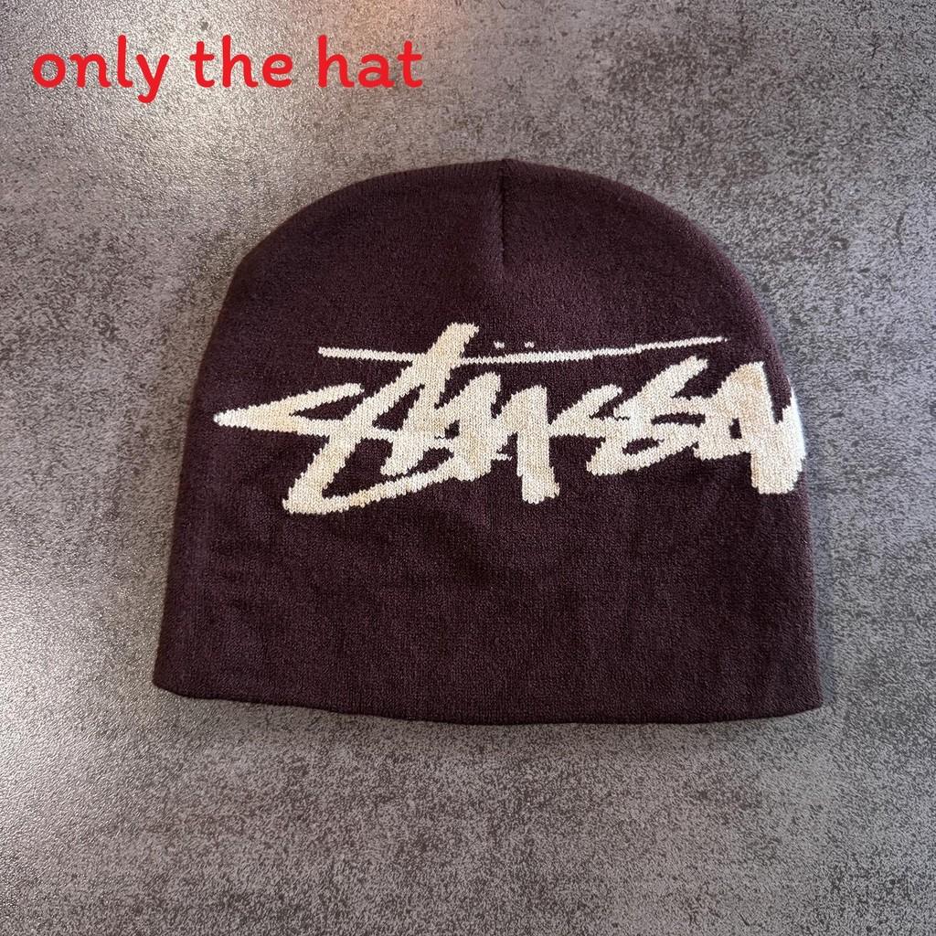 Letter Color Solid Pattern Neutral Casual Warm Knitted Hat For Autumn And Winter