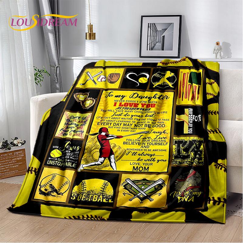 To My Daughter Son Grandedaughter Letter Christmas Present New Year Blanket,Soft Throw Blanket for Home Bedroom Bed Sofa Cover