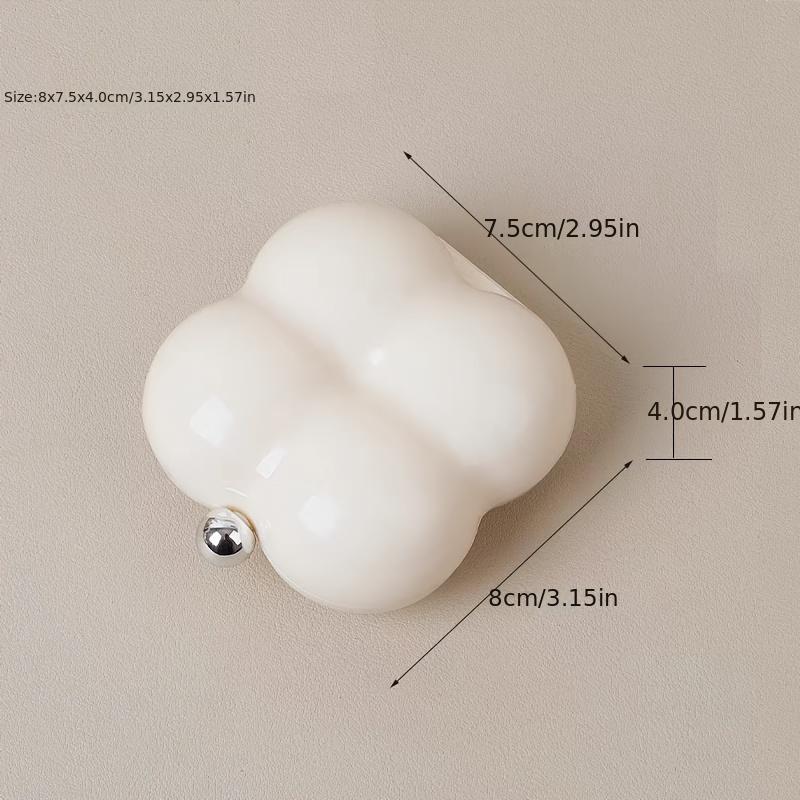 Cloud-Shaped Mini Jewelry Organizer Box - Portable Multi-Compartment Storage for Rings, Necklaces, Earrings & Bracelets, Durable Plastic