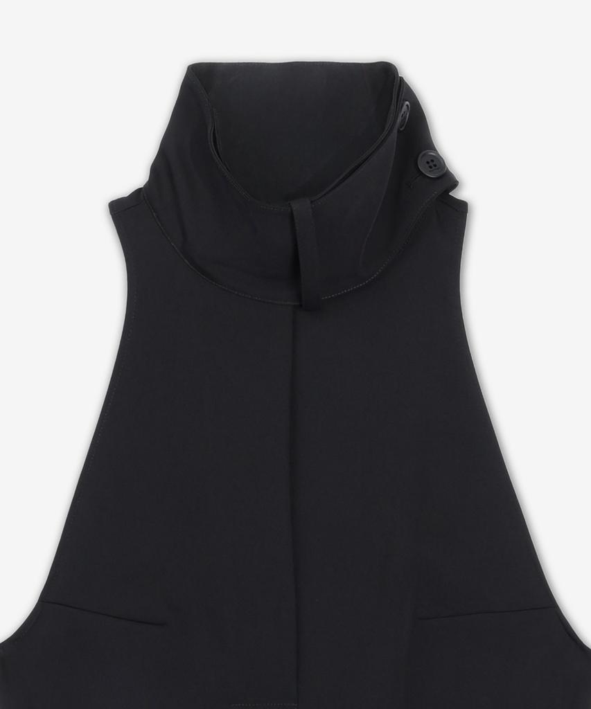 COURREGES Scarf Mock Neck Dress - Black / 125Cro576Pl01479999
