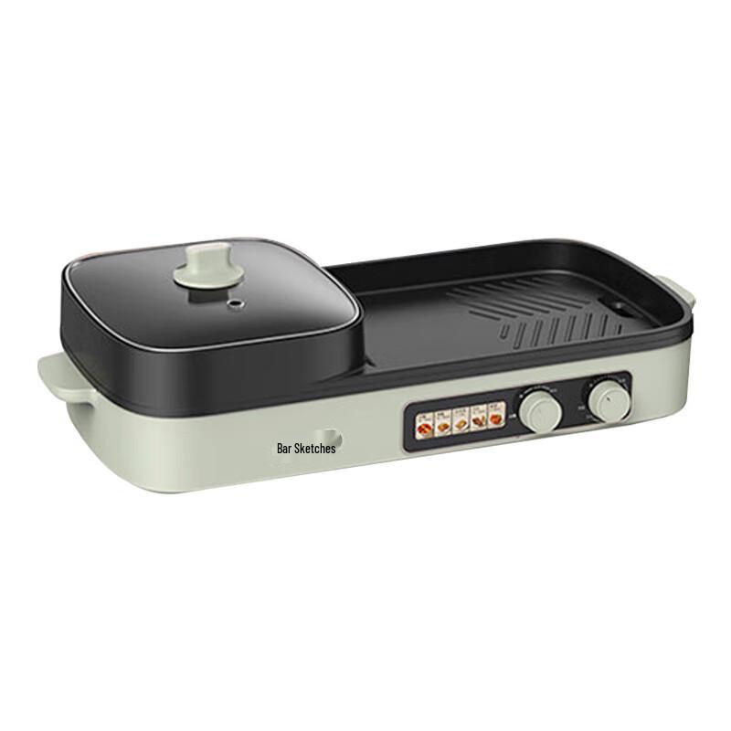 Bear DKL-E20V1 2-in-1 Electric Grill & Hot Pot CN plug (adapter included)