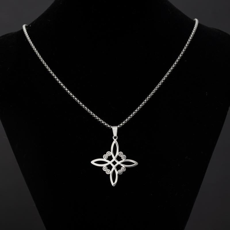 Stainless Steel Simple Witch's Irish Knot Necklace Infinity Witch Jewelry Women's Charm Casual Charm Jewelry Gift