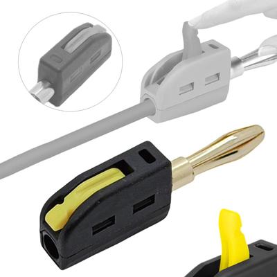 4mm Banana Plug 32A Adapter Solderless for Home Theater Speaker Wire Amplifiers Wall Plate