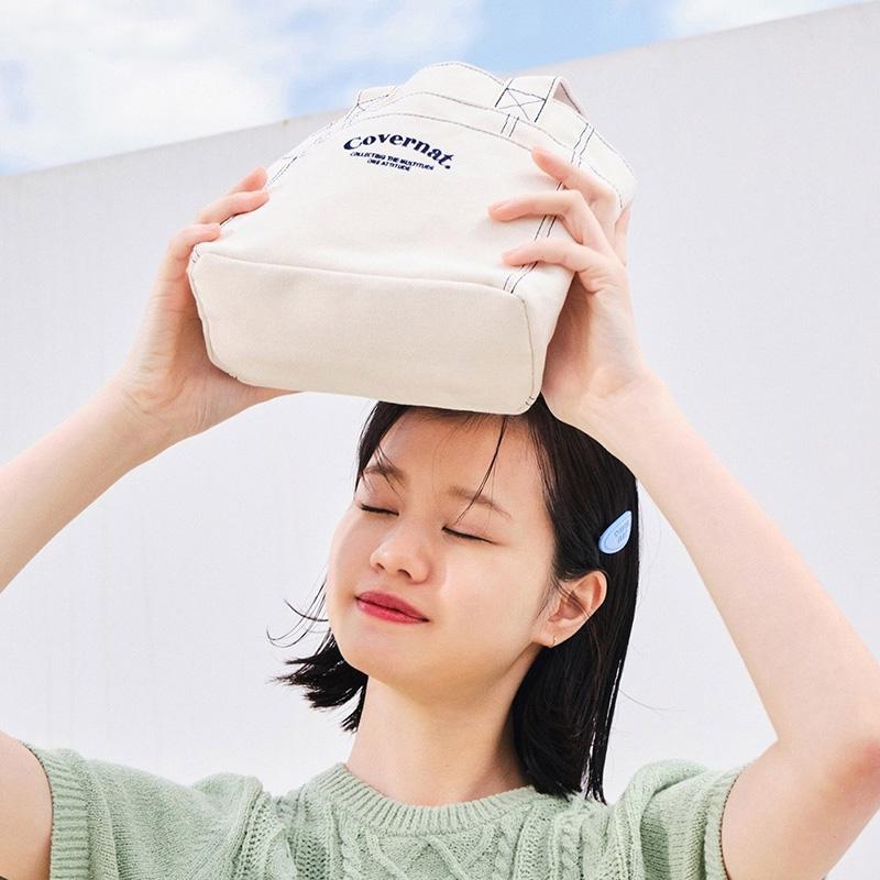 Covernat Woman Stitch Mini Bag Ivory