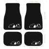 Snoopy Floor Easy Protective Car Set of for Light and Standard Cars Mats, Waterproof, Washable, Anti-Slip, Stain-Resistant, Customizable,