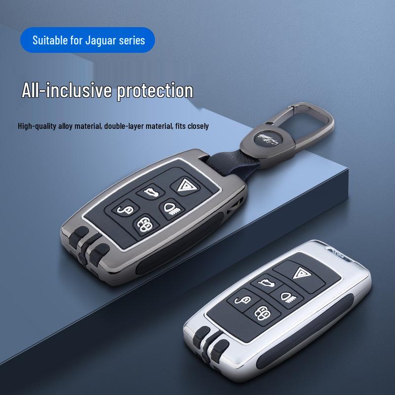 Jaguar Key Case for 2022 Model: XEL, XFL, FPace, XF, XJL - High-End Metal Full Wrap Shell