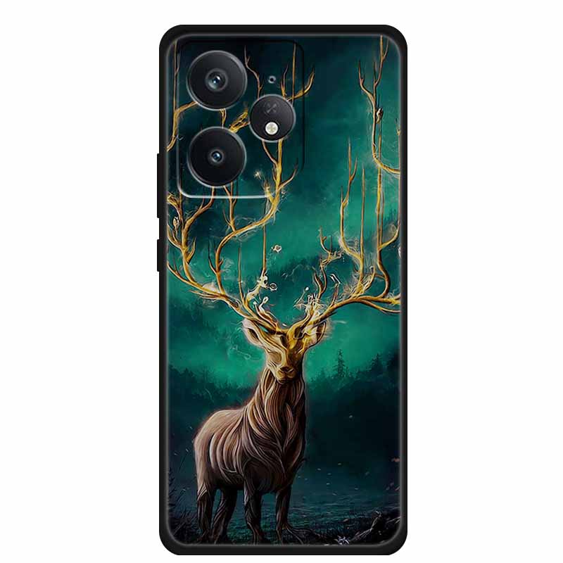 Phone Case For Realme Neo 7 Back Cover Case Shockproof Black Silicone Soft Funda For Realme Neo7 5G Case Coque Shockproof Capas