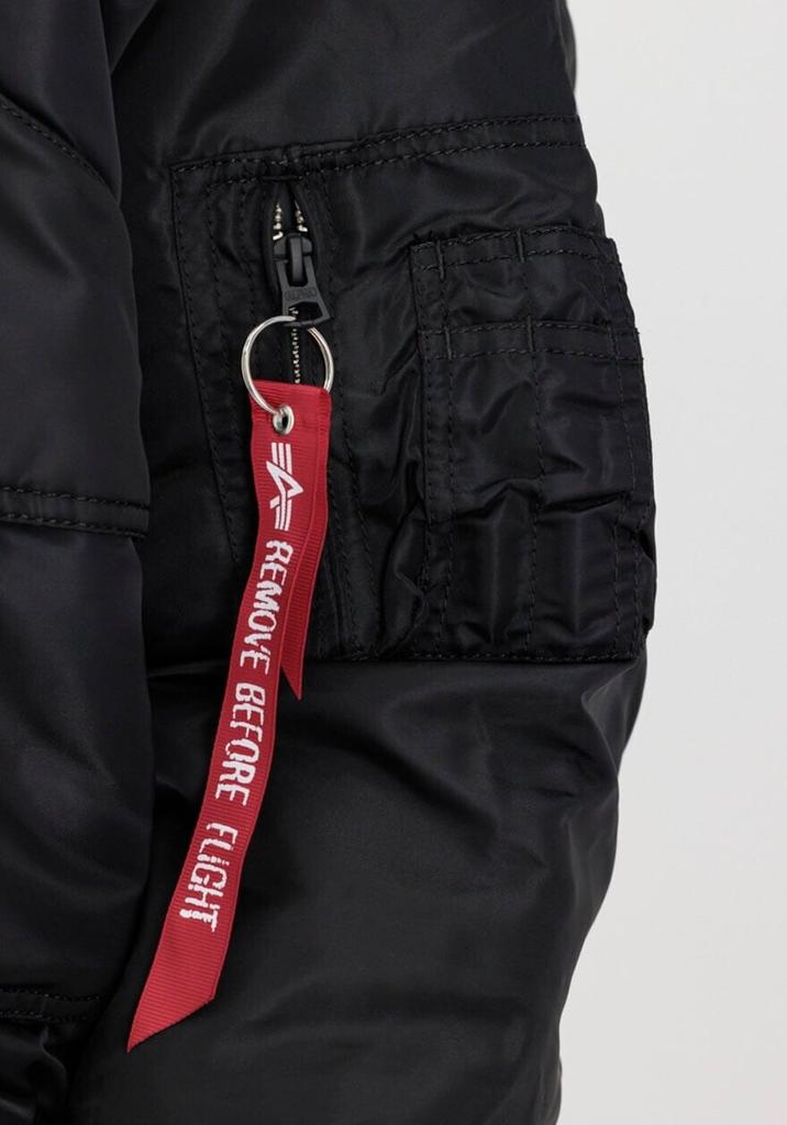 Zimowa kurtka Alpha Industries 45P Hooded Custom Bomber Jacket (113145) czarny odblaskowy (113145-285)