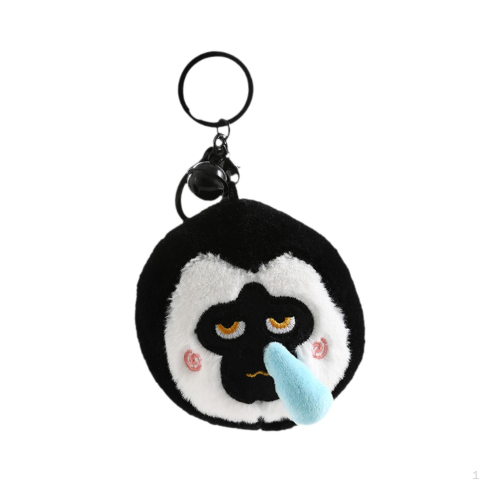 

Plush Monkey Keychain Hanging Decoration Car Keys for Purse Bag Charms