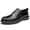 Leather Shoes Men's 2024 Summer New Business Dress Fashion Casual Shoes Men's Hollow Breathable Wedding Groom Shoes