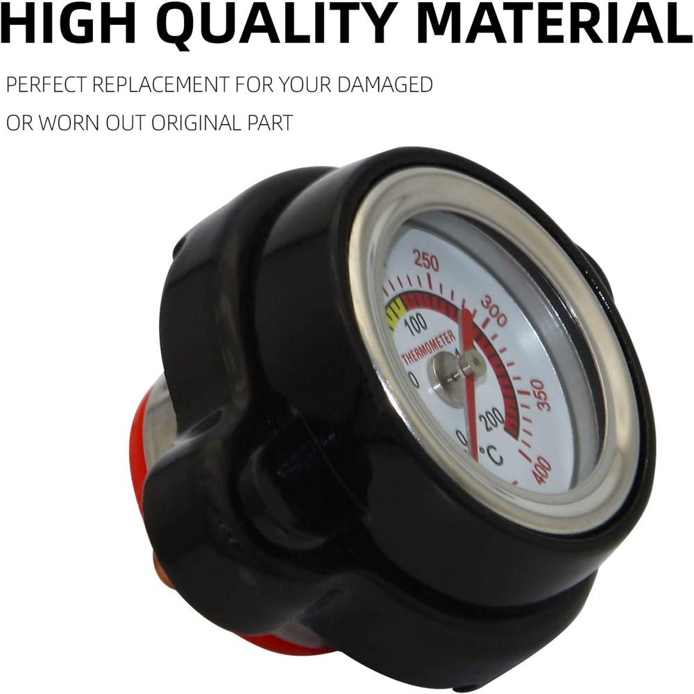 1.8 Bar High Pressure Radiator Cap 25.6psi with Temperature Gauge for Honda Ranger Husqvarna Motorcycle Dirt Bike ATV Models