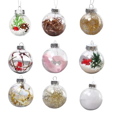 Weihnachtsbaum-Anhänger, transparente Atmosphäre, Dekor, bunte hängende Kugeln, Weihnachtsbaum-Anhänger, Heimdekoration, Partyzubehör