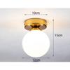 Modern Simple Porch Light Stair Hallway Light Ball Glass Modern Balcony Ceiling Light Led Lights for Room  Lamps for Living Room
