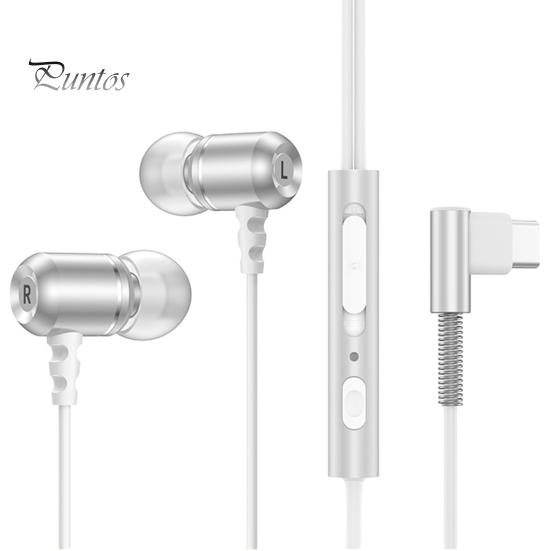 Kabelgebundenes In-Ear-Headset vom Typ C mit geräuschunterdrückendem Mikrofon, verbesserter Bass, klarer HiFi-Sound, kabelgebundene Ohrhörer