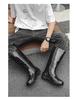 Men's Mid-High Waterproof Rain Boots - Non-Slip Rubber Shoes for Outdoor, Kitchen, or Construction Use