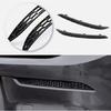 2x For   VW Golf 8 MK8 Carbon Fiber Rear Fog Light Cover Honeycomb Strip