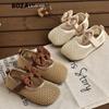 Youth Style Shoes Girls Sandals With Bow Detail Soft Sole Breathable Mesh Princess Style Slip-On Toddlers Kids