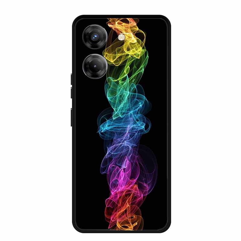 For Tecno Pova 5 Phone Case 6.78" Coque Black Bumper Silicone Soft Back Cover Case For Tecno Pova 5 Case Pova5 Funda Para Capa