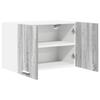 Wall Mounted Cabinet with Door 2 pcs Grey Sonoma and White 60 x 31 x 40 cm