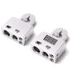 2Pcs 0/4/8 Gauge Input Battery Terminals Positive/Negative Car System Battery Clamps Connectors