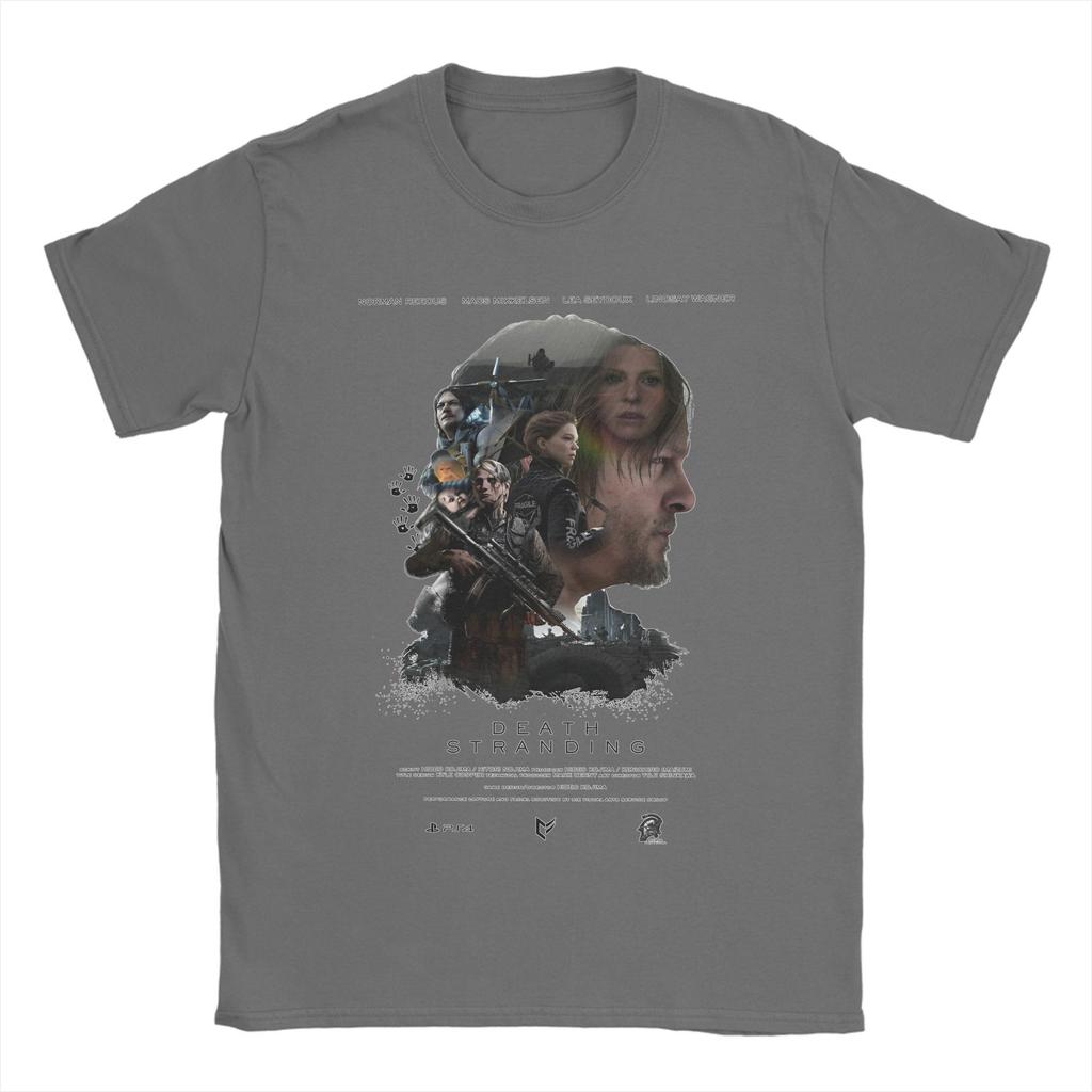 2025 Death Stranding 2 T Shirts Men's 100% Cotton Funny T-Shirts Round Neck Tees Short Sleeve Tops Plus Size