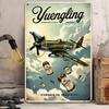 Vintage P51 Mustang Tin Sign Americana Pub Beer Metal Wall Decor Man Cave