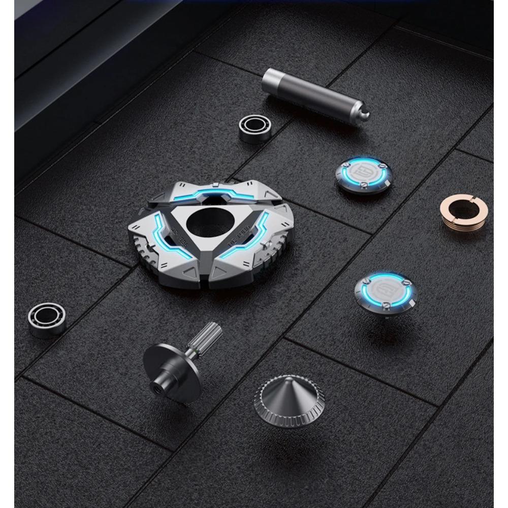 Fidget Spinner Kovový Svítící Dlouhá Doba Rotace Multifunkční Ruční Kroucení Hračka pro Úlevu od Stresu pro Dospělé Gyroskop ATOM