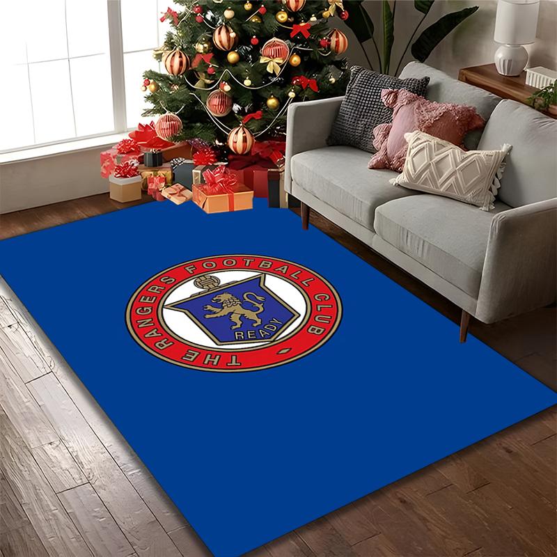 1pc Rangers FC Rug, Digital Printed Home Chair Sofa Mat, Durable Office Area Carpet, Beautiful Festival Decorations