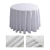 Round Table Cloth Wine Red Polyester Jacquard Tablecloth Tablecloth Wedding Banquets Party Circular Meeting Tablecloth 160cm