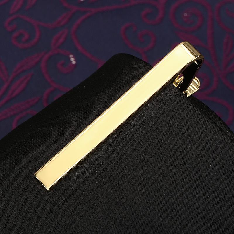 Herren Mode Vielseitige Krawattenklammer Business Anzug Gold Silber Hochzeit Herren und Damen Anstecknadel Koreanische Version Sicherheitskragenclip