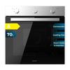 Multifunction Built-in Oven - Bolero - Hexa M236000 - Stainless Steel - 70L - 2800W - Class A
