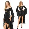 Halloween dark goth sexy babes fashion temperament slim cut bat sleeve irregular dress