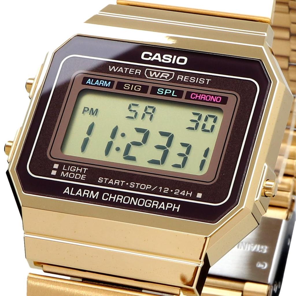 CASIO Digital Watch Vintage Series Gold Overseas Model [Casio] A700WG-9A Men's/Women's [Used]