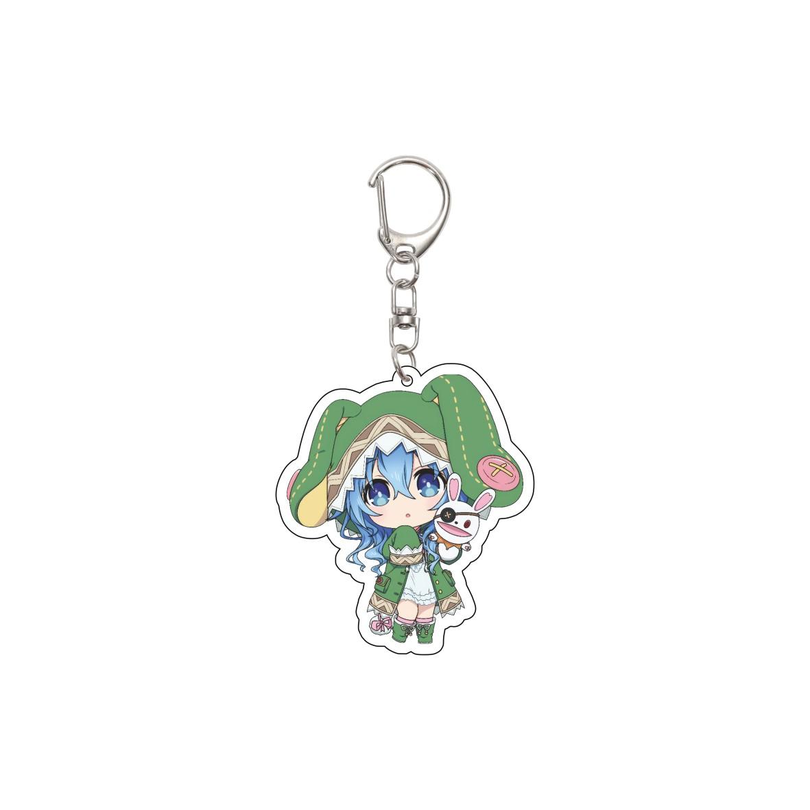 

55MM Anime DATE A LIVE Keychain Itsuka Shido/Yatogami Tohka/Yatogami Tenka Key Chain Acrylic Model Plate Christmas Gifts 55mm