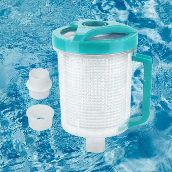 Pool Leaf Canister for Pool Vacuum Transparent Pool Leaf Collector Leaf Trap High-Capacity Leaf Catcher Catch Twigs Debris for Pool Spa