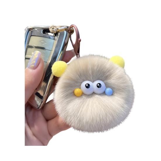 Schlüsselanhänger Weicher Stoff Plüschtier Schlüsselanhänger mit stabilem Metallclip Kinderrucksack Federmäppchen Zubehör Partygeschenk